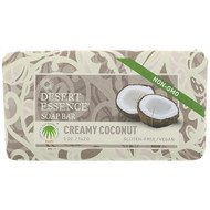 3 PACK of Desert Essence, Soap Bar, Creamy Coconut, 5 oz (142 g)