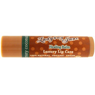 LuxeBeauty, LadyBug Jane, Healing Lip Balm, Crazy Coconut, 0.14 oz (4 g)