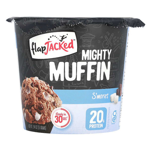<img alt="3 PACK of FlapJacked, Mighty Muffin, Smores, 1.94 oz (55 g)" title="3 PACK of FlapJacked, Mighty Muffin, Smores, 1.94 oz (55 g),850171005195"