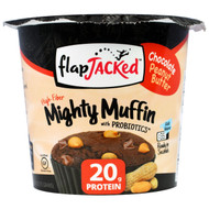 3 PACK of FlapJacked, Mighty Muffin With Probiotics, Chocolate Peanut Butter, 1.9 oz (55 g)