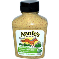 3 PACK of Annies Naturals, Organic, Horseradish Mustard, 9 oz (255 g)