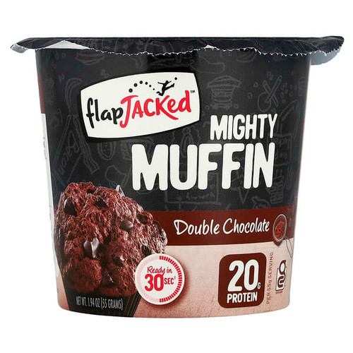 <img alt="FlapJacked, Mighty Muffin, Double Chocolate, 1.94 oz (55 g)" title="FlapJacked, Mighty Muffin, Double Chocolate, 1.94 oz (55 g),850171005157"