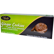 Pamelas Products, Gourmet All Natural Cookies, Ginger Cookies with Sliced Almonds, 7.25 oz (206 g)