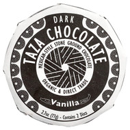 <img alt="Taza Chocolate, Taza Dark Chocolate, Vanilla, 2 Discs, 2.7 oz (77 g)" title="Taza Chocolate, Taza Dark Chocolate, Vanilla, 2 Discs, 2.7 oz (77 g),898456001210"