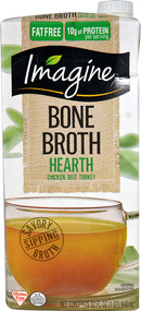 Imagine Foods Bone Broth Hearth Gluten Free Chicken Beef Turkey - 32 fl oz