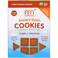 NurturMe, Organic Ancient Grain Cookies, Maple plus Cinnamon,  4.3 oz (122 g)