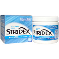 3 PACK OF Stridex, Single-Step Acne Control, Alcohol Free, 55 Soft Touch Pads, 4.21 In Each