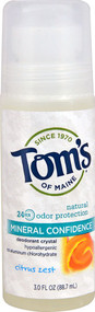 Toms of Maine Mineral Confidence Deodorant Crystal Citrus Zest - 3 fl oz