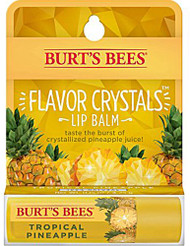 3 PACK of Burts Bees Flavor Crystals 100% Lip Balm with Beeswax & Fruit Extracts Tropical Pineapple -- 0.15 oz