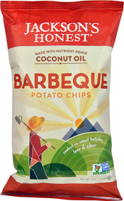 Jacksons Honest Coconut Oil Potato Chips  Barbeque - 5 oz