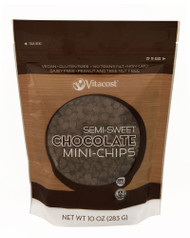 Vitaco, Semi-Sweet Chocolate Mini-Chips - Non-GMO and Gluten Free - 10 oz (283 g)
