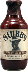 3 PACK of Stubbs All Natural Bar-B-Q Sauce Smokey Mesquite -- 18 fl oz