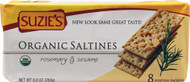 Suzies, Organic Saltines,  Rosemary & Sesame - 8.8 oz