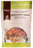 Vitaco Sour Gummy Worms Made with Organic Fruit Juice - Gluten Free and Non-GMO - 9 oz (255 g)