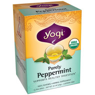 3 PACK OF Yogi Tea, Organic, Purely Peppermint, Caffeine Free, 16 Tea Bags, .85 oz (24 g)