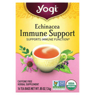 <img alt="Yogi Tea, Immune Support, Echinacea, Caffeine Free, 16 Tea Bags, 0.85 oz (24 g)" title="Yogi Tea, Immune Support, Echinacea, Caffeine Free, 16 Tea Bags, 0.85 oz (24 g),076950450103"