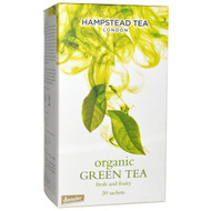 Hampstead Tea, Clean Green, Organic Green Tea, 20 Sachets, 1.41 oz (40 g)