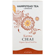 Hampstead Tea, Organic Spiced Herb Tea, Karma Chai, 20 Sachets, 1.41 oz (40 g)