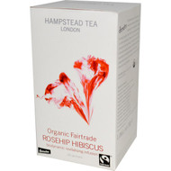 Hampstead Tea, Rosehip & Hibiscus, Organic Herbal Infusion, 20 Sachets, 1.06 oz (30 g)