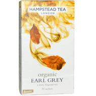 Hampstead Tea, London, Organic Black Tea, Divine Earl Grey, 20 Sachets, 1.41 oz (40 g)