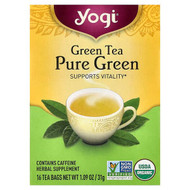 <img alt="Yogi Tea, Green Tea Pure Green, 16 Tea Bags, 1.09 oz (31 g)" title="Yogi Tea, Green Tea Pure Green, 16 Tea Bags, 1.09 oz (31 g),076950450424"