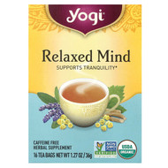 <img alt="Yogi Tea, Relaxed Mind, Caffeine Free, 16 Tea Bags, 1.27 oz (36 g)" title="Yogi Tea, Relaxed Mind, Caffeine Free, 16 Tea Bags, 1.27 oz (36 g),076950450226"