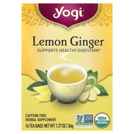 <img alt="Yogi Tea, Lemon Ginger, Caffeine Free, 16 Tea Bags, 1.27 oz (36 g)" title="Yogi Tea, Lemon Ginger, Caffeine Free, 16 Tea Bags, 1.27 oz (36 g),076950450172"