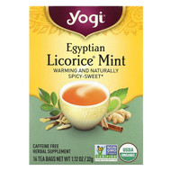 <img alt="Yogi Tea, Egyptian Licorice Mint, Caffeine Free, 16 Tea Bags, 1.12 oz (32 g)" title="Yogi Tea, Egyptian Licorice Mint, Caffeine Free, 16 Tea Bags, 1.12 oz (32 g),076950415270"