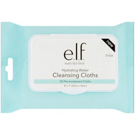 E.L.F. Cosmetics, Hydrating Water, Cleansing Cloths, 20 Pre-Moistened Cloths