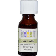 3 PACK of Aura Cacia, 100% Pure Essential Oil, Lavandin, .5 fl oz (15 ml)