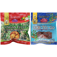 Dragon Herbs, Goji-To-Go & Longan Fruit Combo Pack, 1 oz (28 g) Each