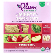 <img alt="Plum Organics, Mighty Snack Bars, Tots, Strawberry, 6 Bars, 0.67 oz (19 g) Each" title="Plum Organics, Mighty Snack Bars, Tots, Strawberry, 6 Bars, 0.67 oz (19 g) Each,846675005557"