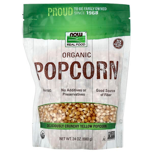 <img alt="NOW Foods, Real Food, Organic Popcorn, 24 oz (680 g)" title="NOW Foods, Real Food, Organic Popcorn, 24 oz (680 g),733739063069"