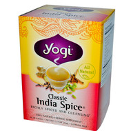 Yogi Tea, Classic India Spice, Caffeine Free, 16 Tea Bags, 1.27 oz (36 g) (5 PACK)