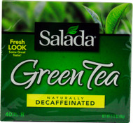 3 PACK of Salada Green Tea Naturally Decaffeinated Pure Green -- 40 Tea Bags