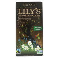 3 PACK of Lilys Dark Chocolate with Stevia Sea Salt -- 2.8 oz