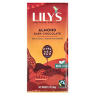 <img alt="Lilys Sweets, Dark Chocolate Bar, Almond, 55% Cocoa, 3 oz (85 g)" title="Lilys Sweets, Dark Chocolate Bar, Almond, 55% Cocoa, 3 oz (85 g),856481003036"