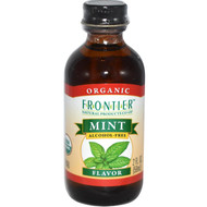 Frontier Natural Products, Organic Mint Flavor, Non-Alcoholic, 2 fl oz (59 ml)