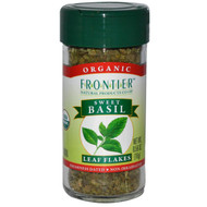 3 PACK of Frontier Co-Op Organic Sweet Basil Leaf -- 0.56 oz