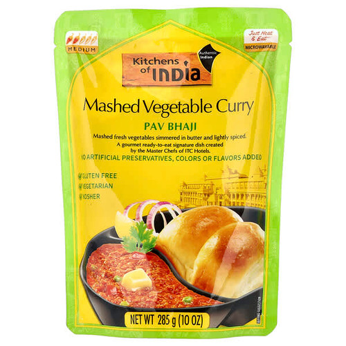 <img alt="Kitchens of India, Pav Bhaji, Mashed Vegetable Curry, Medium, 10 oz (285 g)" title="Kitchens of India, Pav Bhaji, Mashed Vegetable Curry, Medium, 10 oz (285 g),841905010714"