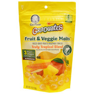 3 PACK of Gerber, Graduates, Fruit & Veggie Melts, Truly Tropical Blend, 1.0 oz (28 g)