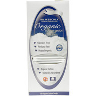 Dr. Mercola, Organic Cotton Swabs, 180 Count