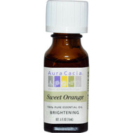 3 PACK of Aura Cacia, Pure Essential Oil, Sweet Orange, .5 fl oz (15 ml)