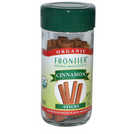 3 PACK of Frontier Co-Op Organic Cinnamon Sticks -- 1.28 oz