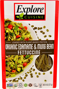3 PACK of Explore Cuisine Organic Edamame & Mung Bean Fettuccine -- 8 oz