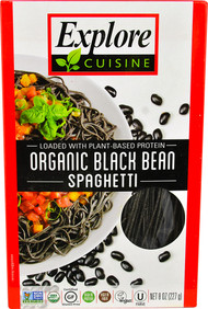 3 PACK of Explore Cuisine Organic Black Bean Spaghetti -- 8 oz