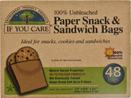 3 PACK of If You Care Paper Sandwich and Snack Bags -- 48 Bags