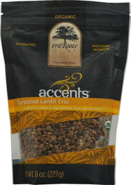 3 PACK of TruRoots Organic Accents Sprouted Lentil Trio -- 8 oz