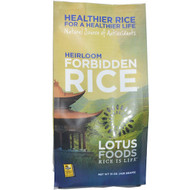 3 PACK of Lotus Foods Heirloom Forbidden Black Rice -- 15 oz