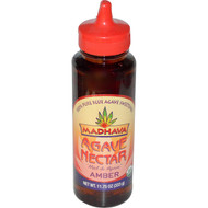 3 PACK of Madhava Natural Sweeteners, Organic Amber Raw Blue Agave, 11.75 oz (333 g)